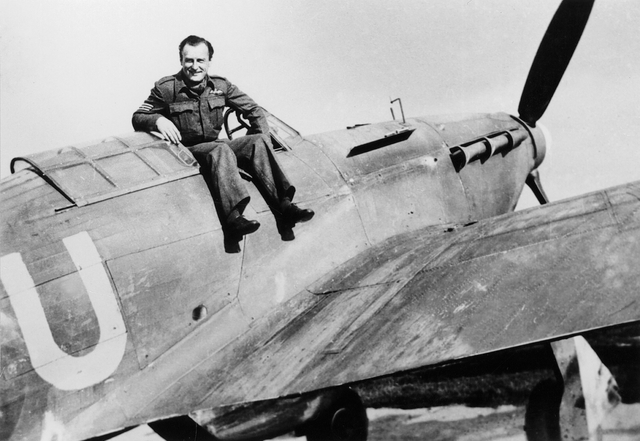 Sgt Zd. Škarvada u svého Hurricanu u 310. peruti ve Skotsku r. 1941