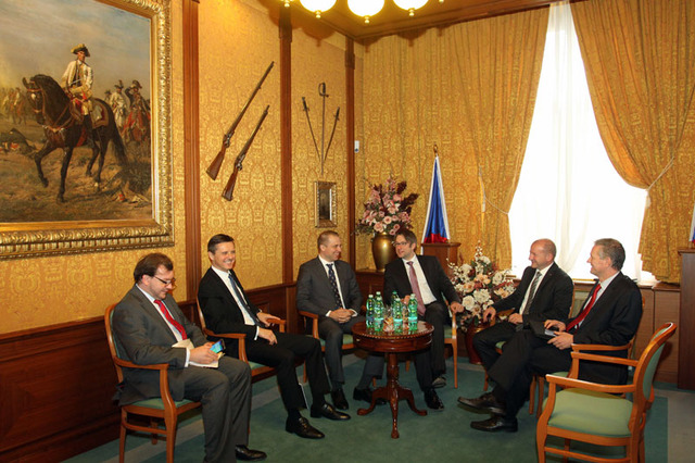 Delegace zemí V4 před zahájením jednání