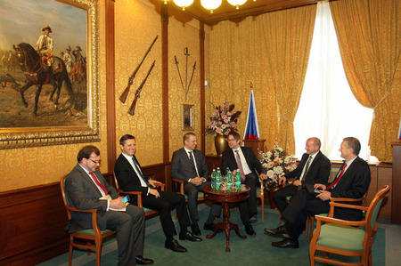 Delegace zemí V4 před zahájením jednání