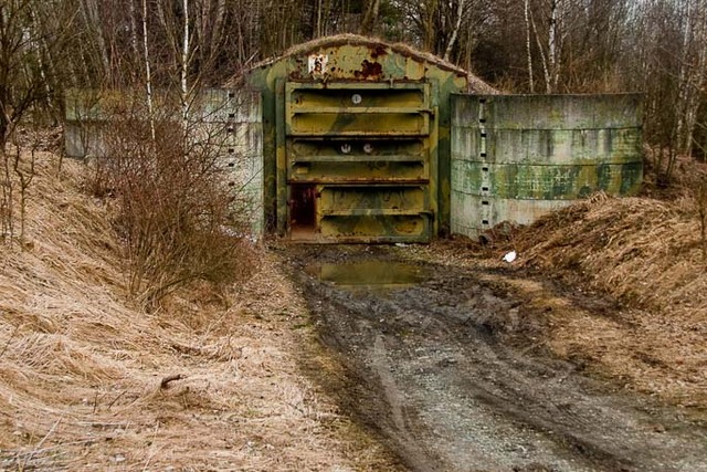 Někdejší raketový bunkr v Hranicích na Moravě 