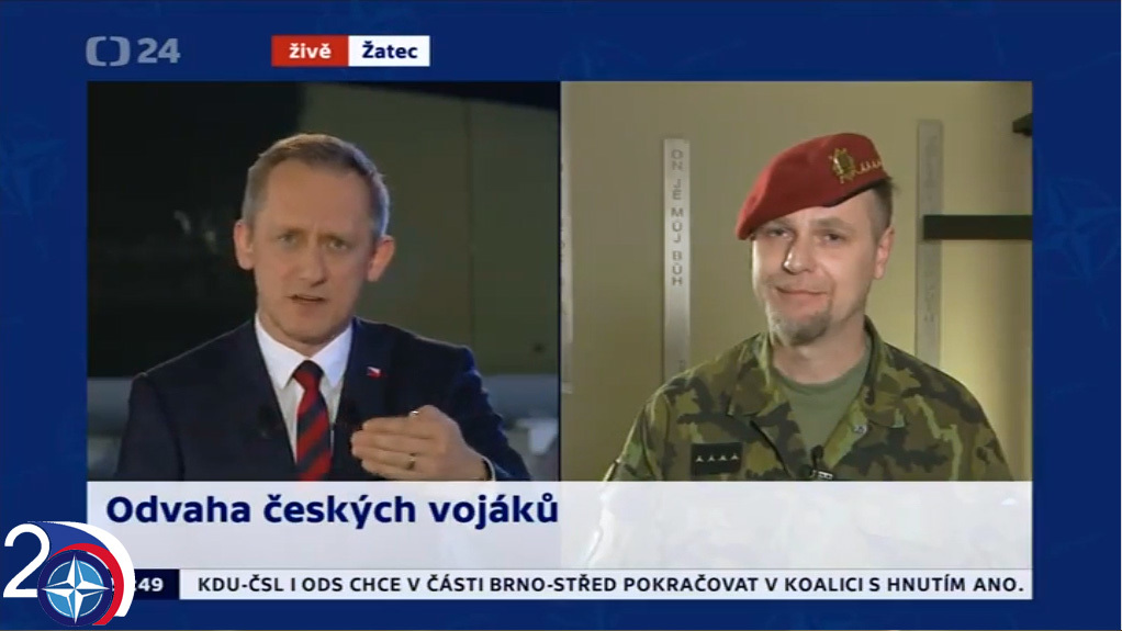 Kapitán Pavel Brichta, vojenský kaplan 4. brigády rychlého nasazení, Žatec