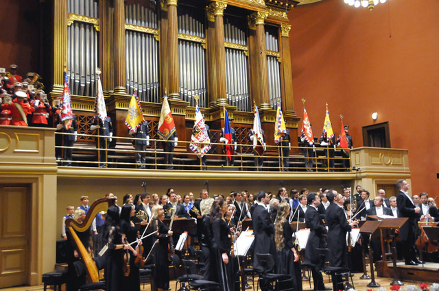 Ze zahájení slavnostního koncertu v pražském Rudolfinu