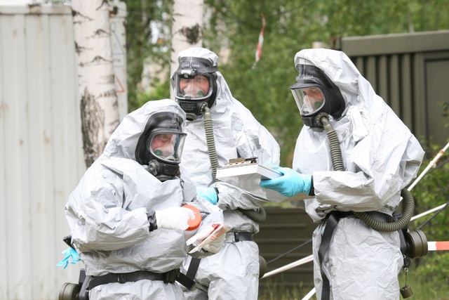 Nebezpečně kontaminovaná látka je bezpečně zajištěna