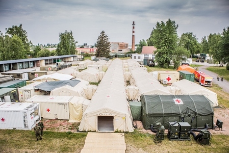 Cvičení Vigorous Warrior testuje, jak si zdravotníci poradí s nakažlivými chorobami