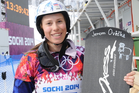 Ministr potěšil olympijskou vítězku namalovaným knírkem