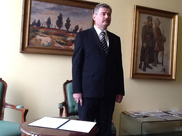 Prohlášením: "Tak slibuji!" splnil Martin Dvořák stanovenou normu