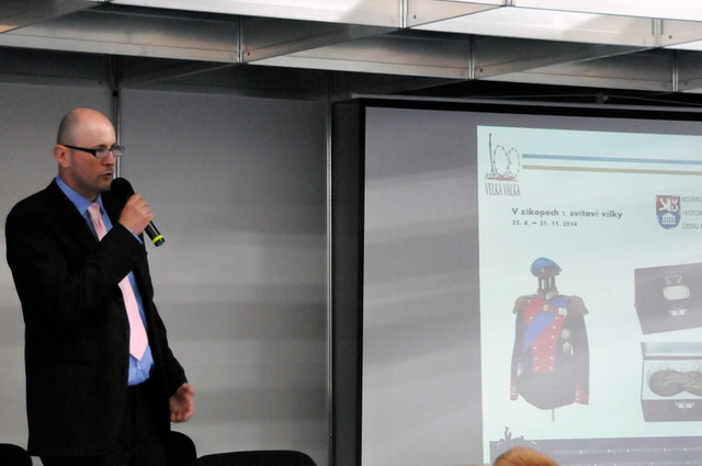 Historik z VHÚ Praha Zdeněk Polčák přednášel o projektu 100 Velká válka
