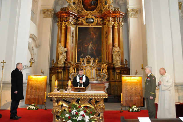 Z ekumenické bohoslužby ve Vojenském kostele sv. Jana Nepomuckého