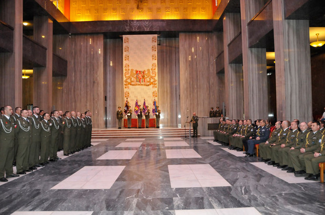 Ze slavnostního nástupu na pražském Vítkově