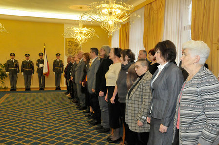 Ze zahájení slavnostního předání osvědčení účastníkům III. odboje na Ministerstvu obrany ČR