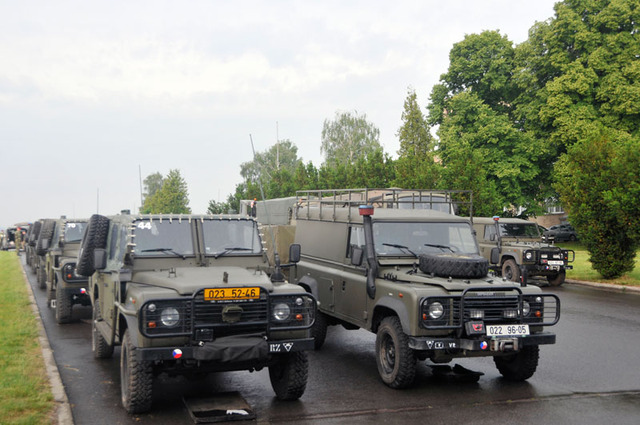 Technika je připravena k přesunu z Chrudimi do Polska na cvičení Noble Jump 2015