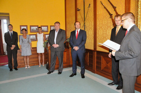 Ze slavnostního aktu podpisu služebního slibu na Ministerstvu obrany ČR