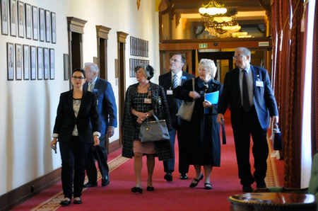 Část delegace krajanů z Washingtonu na Ministerstvu obrany ČR