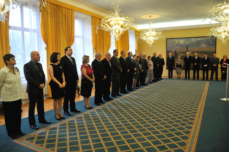 Před zahájením slavnostního předání ocenění nejlepším pracovníkům Ministerstva obrany ČR