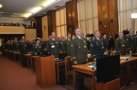 Účastnili se ho spolu s veliteli  hlavní funkcionáři resortu Ministerstva obrany ČR a generalita české armády