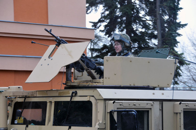 Z příjezdu amerického konvoje do Prahy