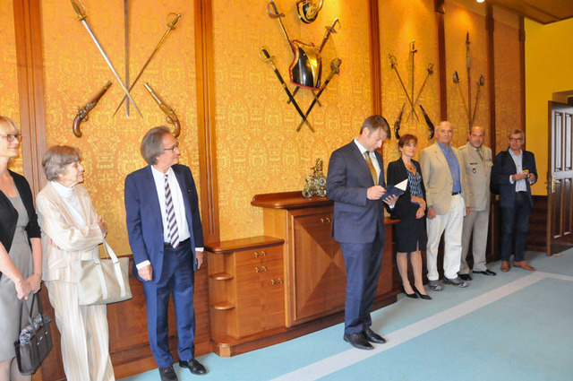 Ze slavnostního ceremoniálu ve Vojenském salónku na Ministerstvu obrany