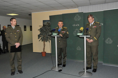 Z tiskové konference na Generálním štábu AČR v Praze