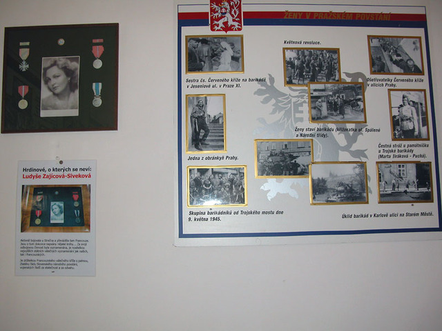 Své čestné místo zde má i Ludyše Zajícová - Siveková, účastnice Slovenského národního povstání. Jedna z těch, které tvoří ucelený přehled výstavy s názvem Ženy bojující