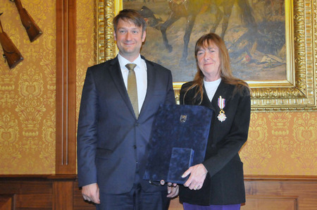 Společné foto s náměstkem ministra obrany Jakubem Landovským