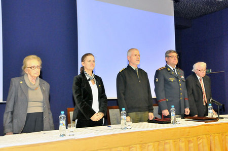 Čestné předsednictvo konference k 70.výročí osvobození Kyjeva