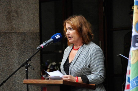 Místopředsedkyně Senátu Parlamentu ČR Miluše Horská při projevu