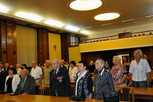 Ze slavnostního shromáždění v hlavním sále MO ČR