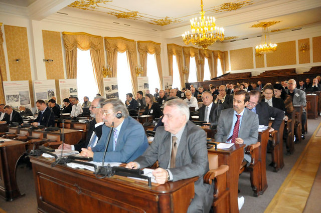 Pohled do jednacího sálu v Poslanecké sněmovně