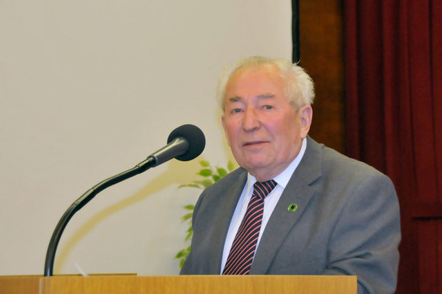 Předseda Českého Svazu PTP -VTNP Jiří Růžička přivítal delegáty sjezdu a přednesl zprávu o činnosti za uplynulé tři roky