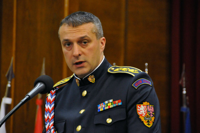 Velitel Hradní stráže plukovník Petr Prskavec hovořil o propojení válečných tradic se současností