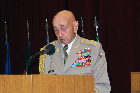 Závěrečné slovo patřilo místopředsedovi Československé obce legionářské brigádnímu generálu Václavu Kuchyňkovi