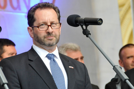 Poděkování za konání Slavností svobody v Plzni zaznělo v projevu zástupce velvyslance USA v Praze Stevena Kashketta