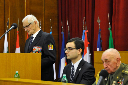 Místopředseda ČsOL mjr. v.v. Tichomir Mirkovič zdůraznil potřebu podobných shromáždění jako vzkaz mladé generaci.