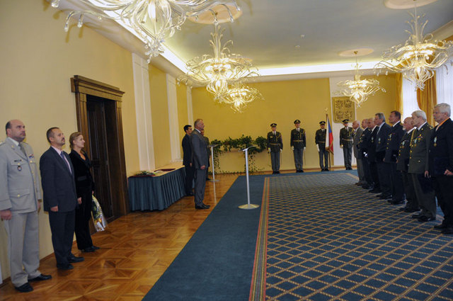 Ze slavnostního předání rezortních vyznamenání na Ministerstvu obrany ČR