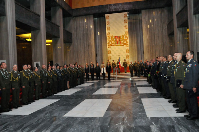 Ze slavnostního předávání resortních vyznamenání u příležitosti 95. výročí založení Československé republiky