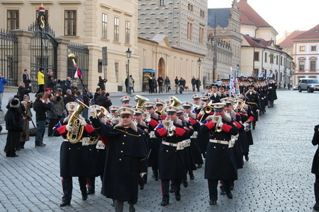 Hradní stráž slavila 93. výročí svého vzniku