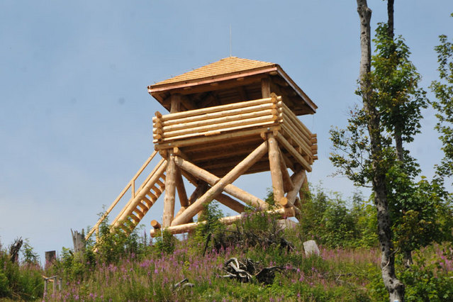 Na Knížecím stolci - 1226 m.n.m vysokém dříve stávala dřevěná rozhledna postavená už za 1. republiky, dnes na jeho vrcholu stojí díky VLS zbrusu nová, umožňující jednu z nejkrásnějších vyhlídek po jižní a střední Šumavě