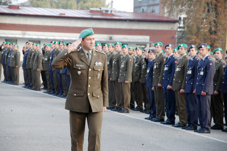 Nástup příslušníků UO k zahájení nového akademického roku

