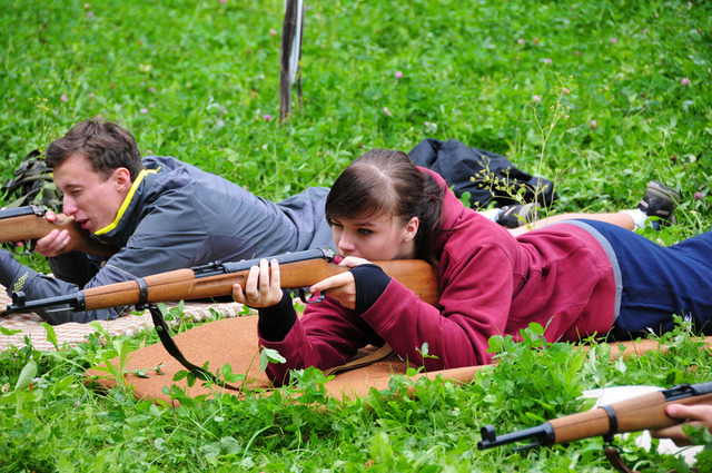 Střelba z vojenské vzduchové pušky