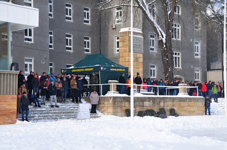 Návštěvníci během dynamických ukázek