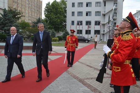 Přijetí ministra obrany Martina Stropnického na gruzínském ministerstvu obrany