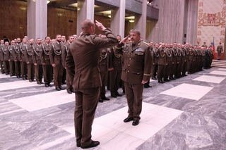 Na Vítkově se uskutečnil slavnostní nástup příslušníků české armády u příležitosti návratu ze zahraničních operací na území Afghánistánu, Velké Británie a Mali