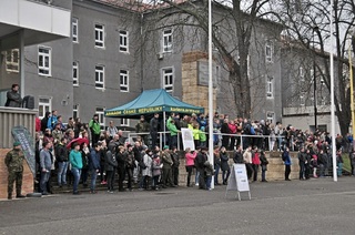 Návštěvníci během dynamické ukázky