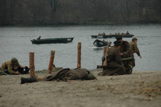 Vylodění na břehu Dněpru