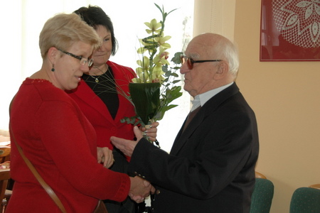 Veterán Josef Načeradský oslavil stovku