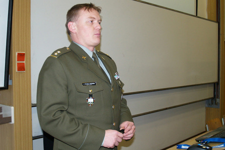 Proděkan pro vnější vztahy FEM pplk. Ing. Jaroslav Kozůbek, Ph.D.

