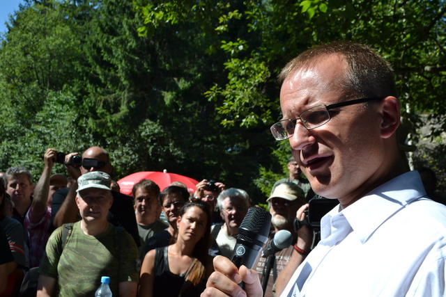 1. NMO Daniel Koštoval  přivítal první návštěvníky