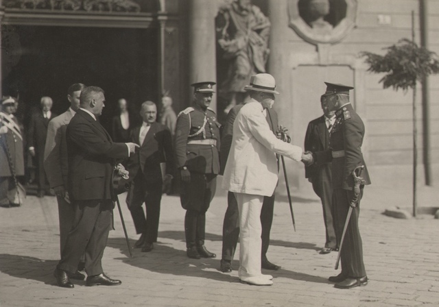 T. G. Masaryk při oficiální návštěvě města Brna v roce 1929