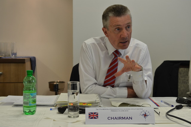 Setkání zahájil předseda pracovní skupiny plukovník Craig Staniforth z Velké Británie