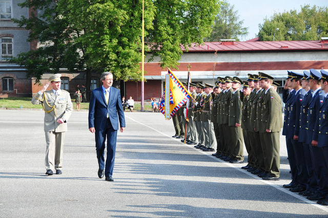 Přehlídka nastoupených jednotek